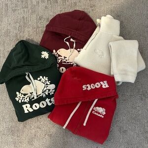 Set of Four ROOTS Sweatshirts